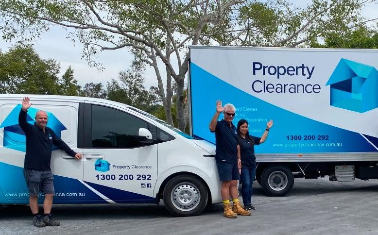 Central Coast Property Clearance team with our vehicles